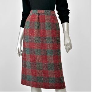 Vintage plaid skirt